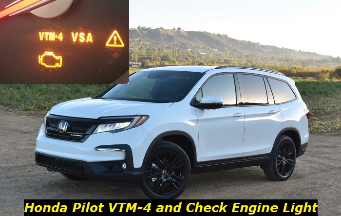 honda pilot vtm-4 check engine light